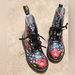 Dr. Martens Multicolor Floral Boots
